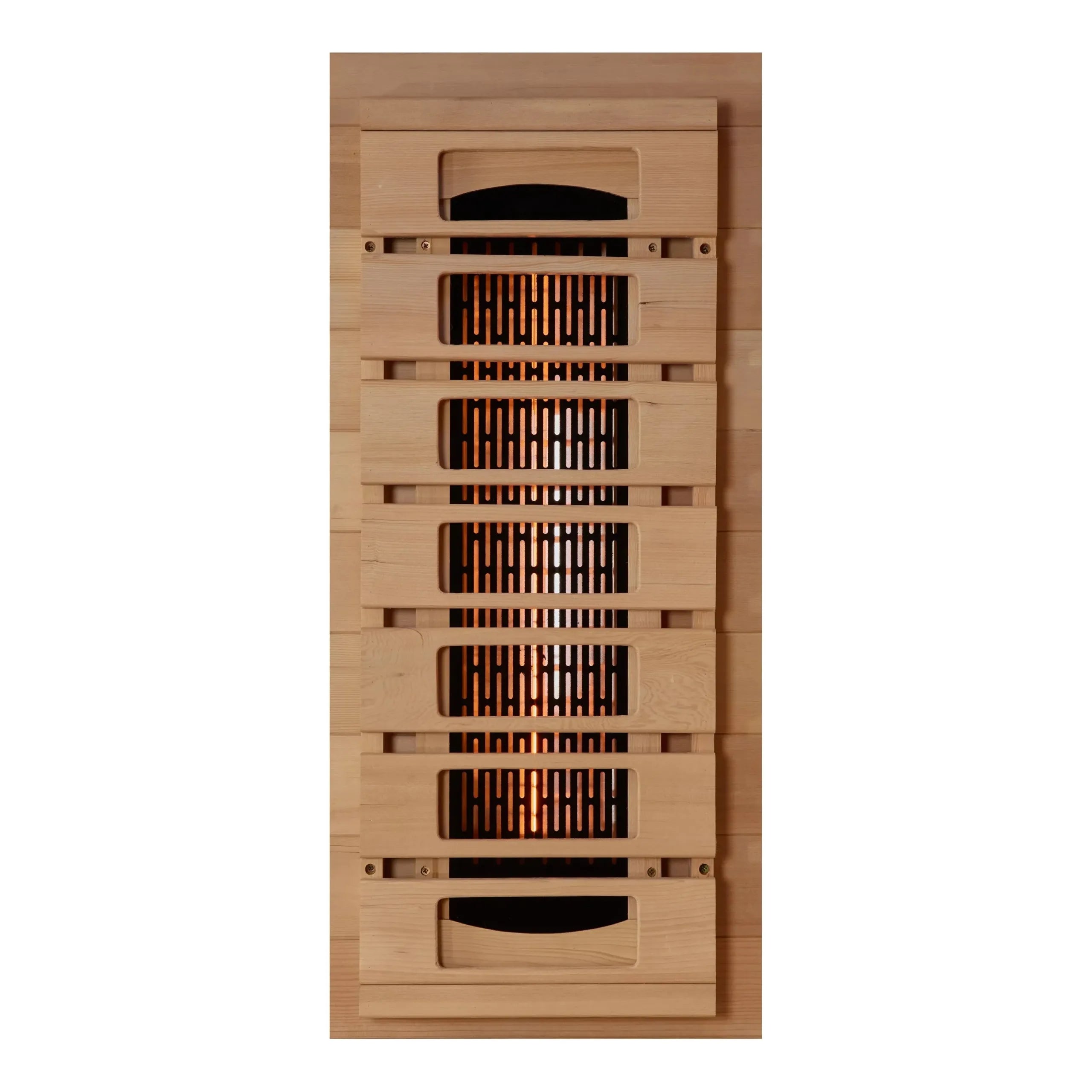 Golden Designs 1-2 Person Full Spectrum PureTech™ Near Zero EMF FAR Infrared Sauna with Himalayan Salt Bar (Canadian Hemlock)