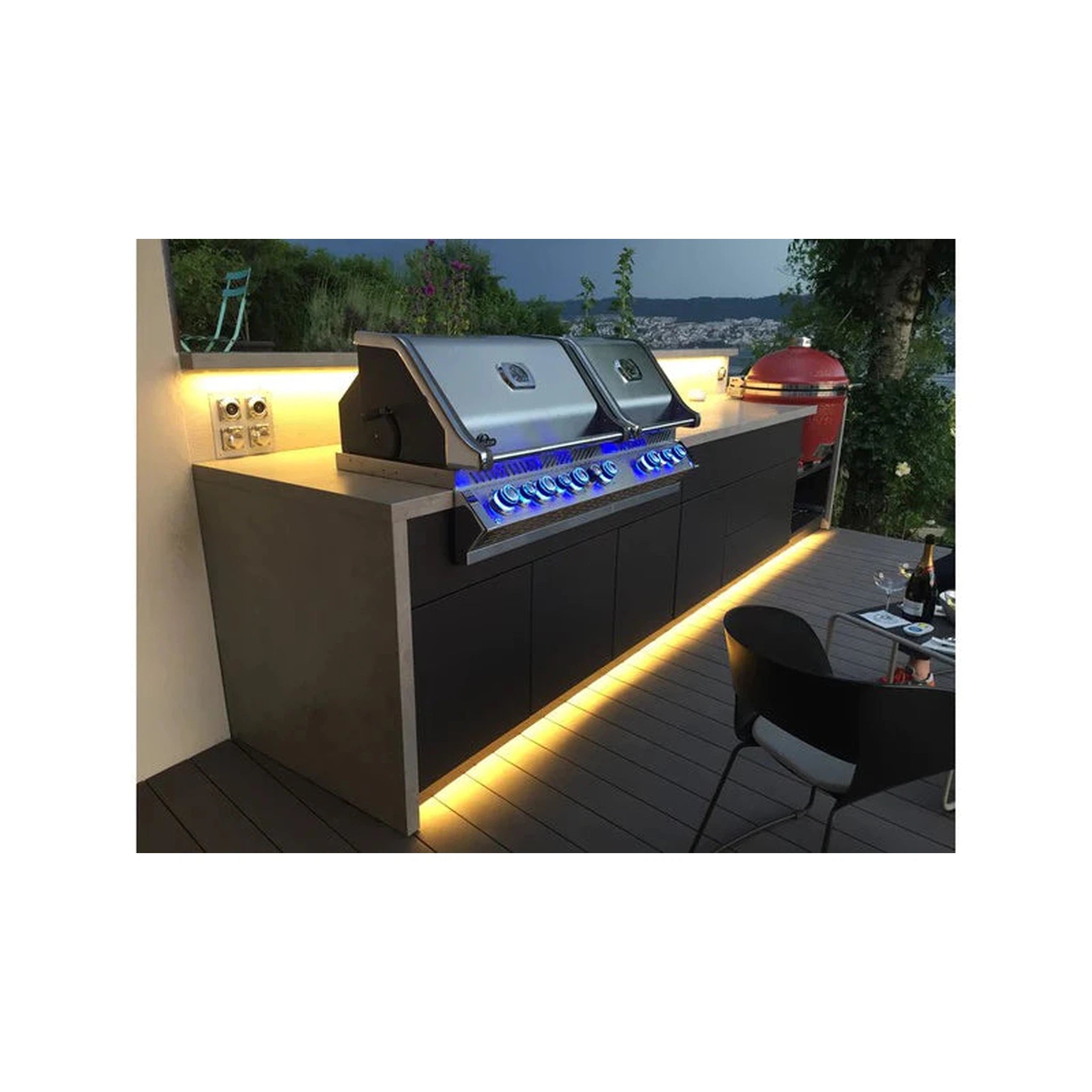 Napoleon Built-in Prestige PRO™ 825 Gas Grill Head with Infrared Bottom and Rear Burner, Stainless Steel