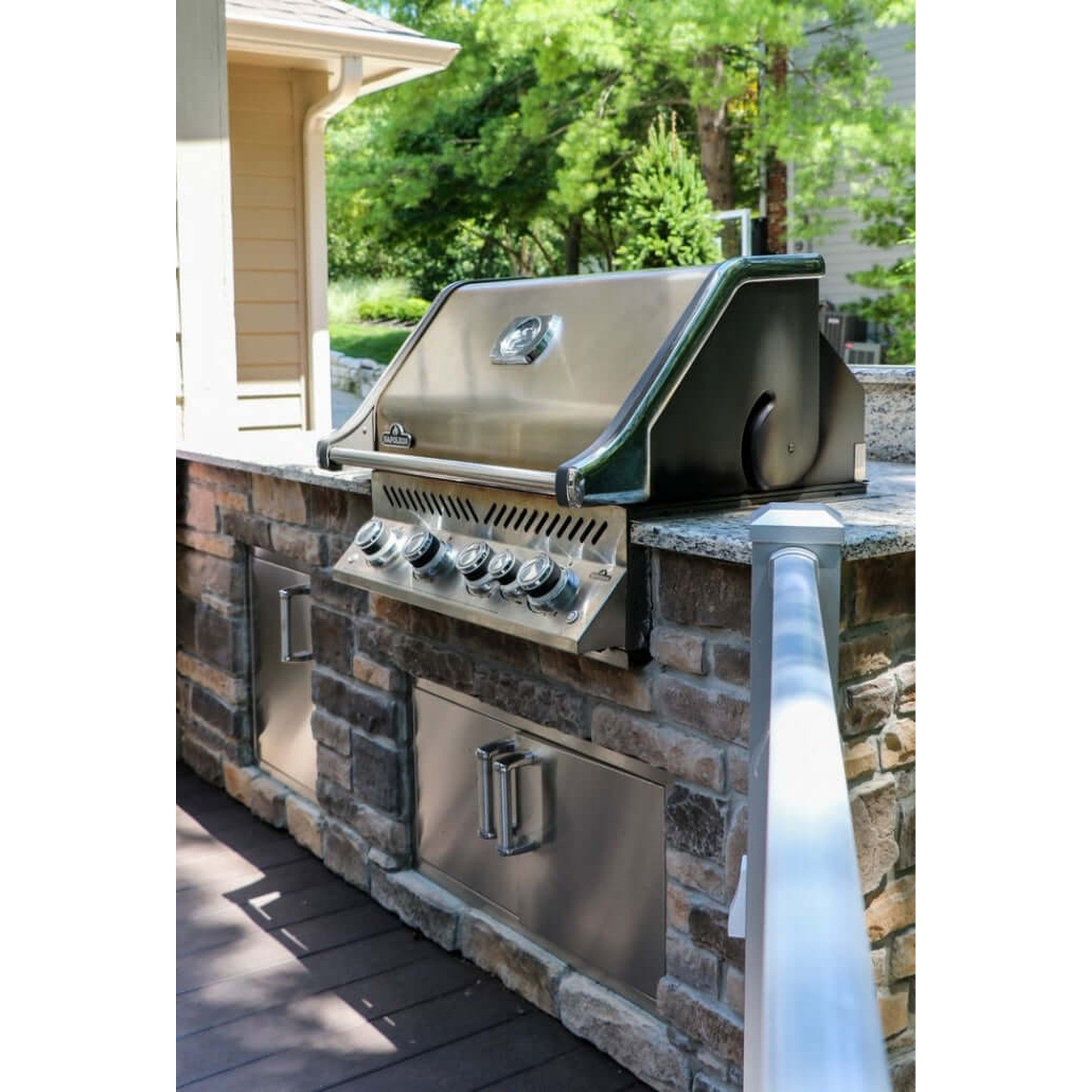 Napoleon Built-in Prestige PRO™ 500 Gas Grill Head with Infrared Rear Burner, Stainless Steel