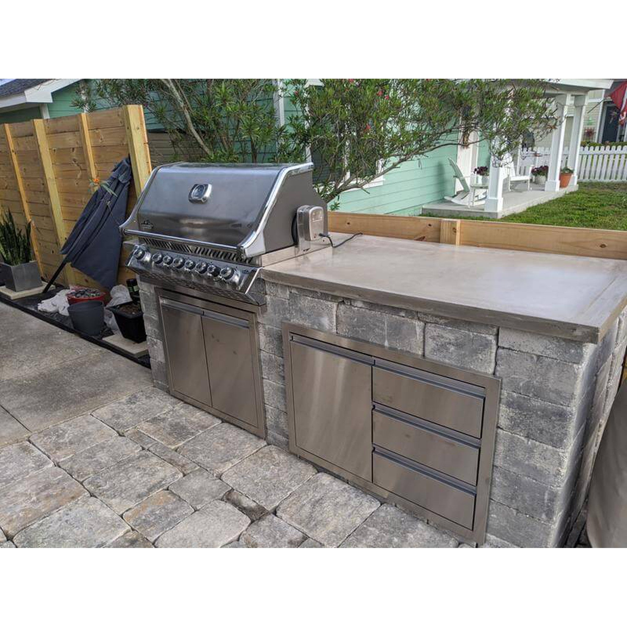 Napoleon Built-in Prestige PRO™ 665 Gas Grill Head with Infrared Rear Burner, Stainless Steel