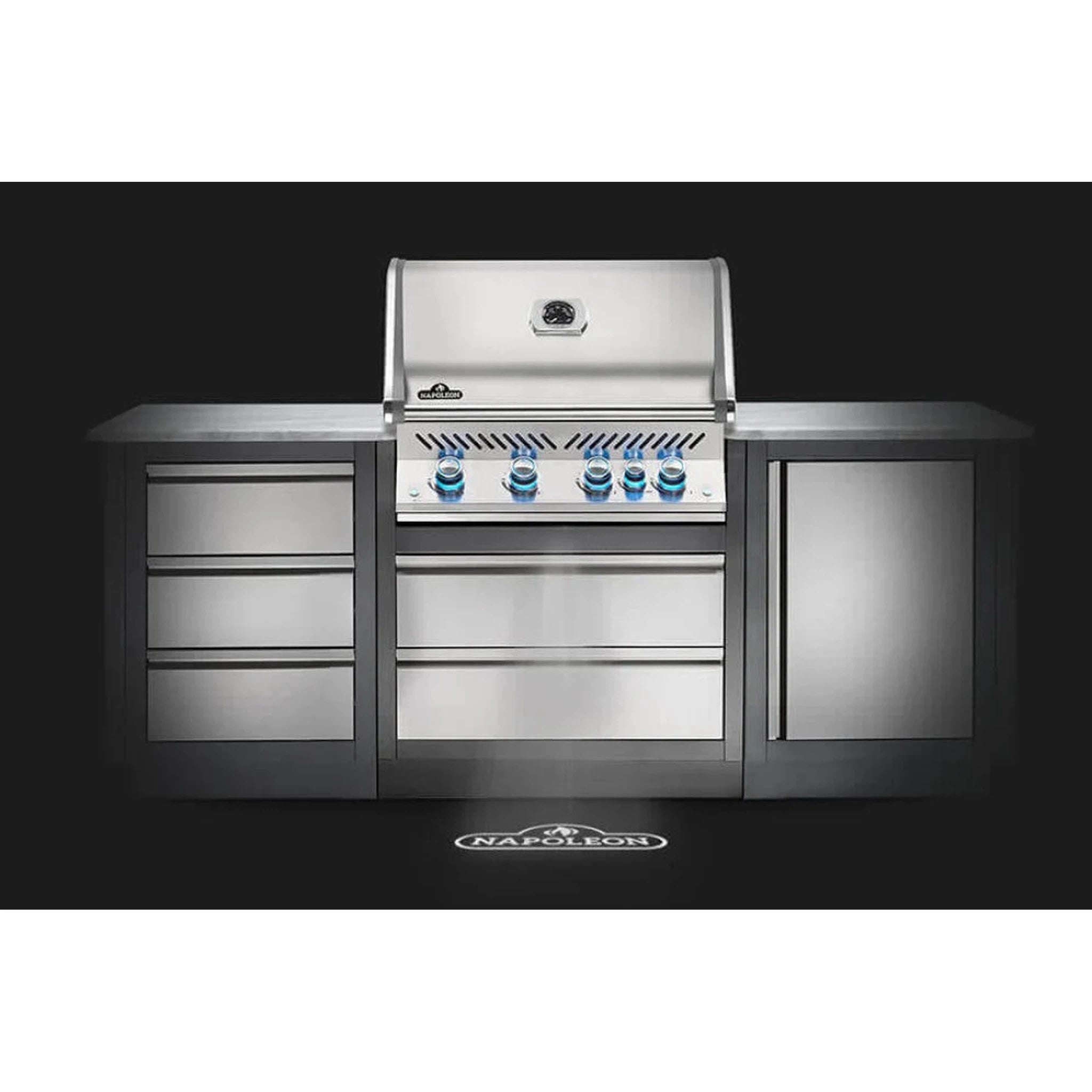 Napoleon Built-in Prestige PRO™ 500 Gas Grill Head with Infrared Rear Burner, Stainless Steel
