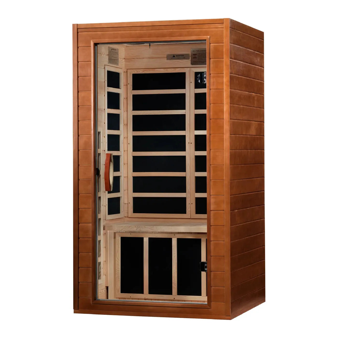 Golden Designs Dynamic "Avila" Low EMF (Between 5-10MG) FAR Infrared Sauna w/ Hemlock
