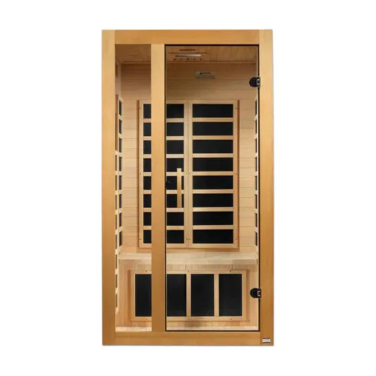 Golden Designs Dynamic Gracia 1-2-Person Low EMF (Under 8MG) FAR Infrared Sauna (Canadian Hemlock)
