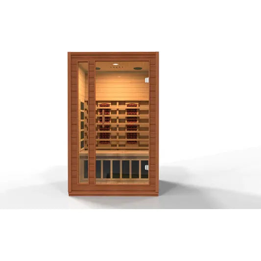Golden Designs Dynamic "Cardoba" 2-Person Full Spectrum Infrared Sauna w/ Hemlock