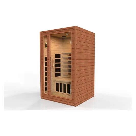 Golden Designs Dynamic "Cardoba" 2-Person Full Spectrum Infrared Sauna w/ Hemlock
