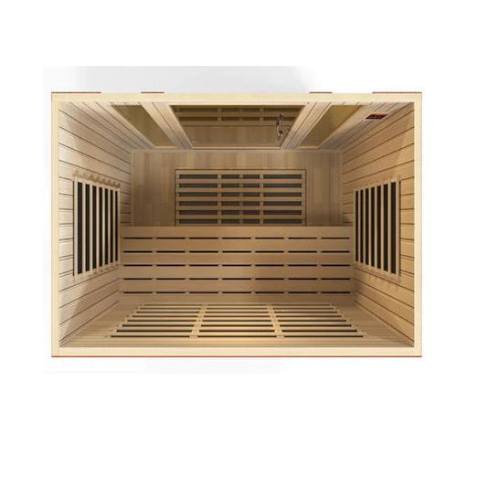 Golden Designs Sauna Dynamic "Bergamo" 4-person FAR Infrared Sauna Low EMF