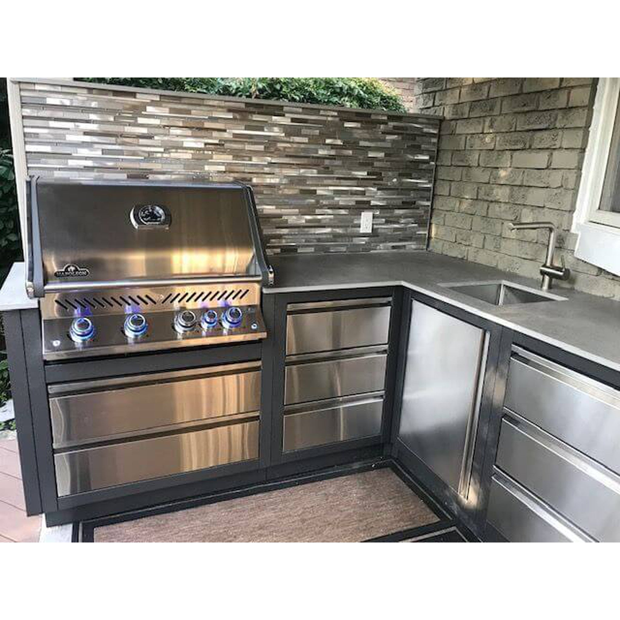 Napoleon Built-in Prestige PRO™ 500 Gas Grill Head with Infrared Rear Burner, Stainless Steel