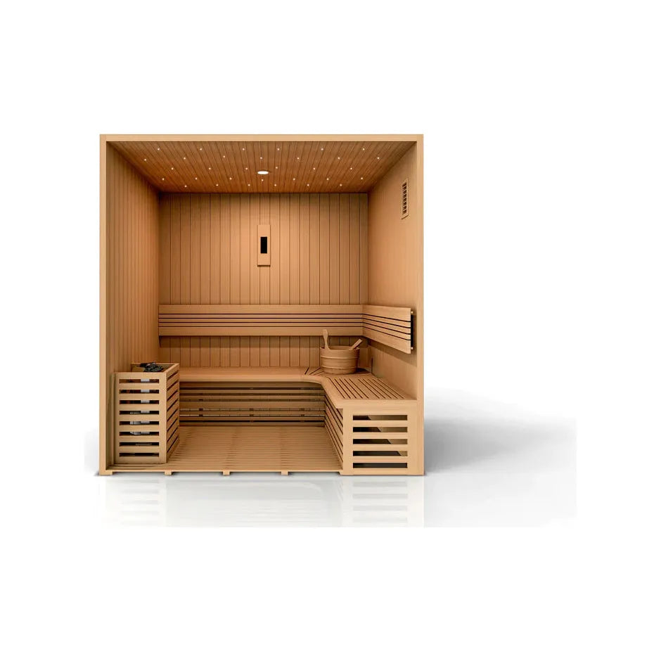 Golden Designs "Copenhagen Edition" 3-Person Traditional Steam Sauna - Canadian Red Cedar