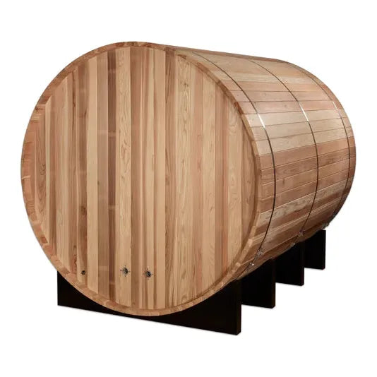 Golden Designs "Klosters" 6-Person Outdoor Traditional Barrel Steam Sauna w/ Pacific Cedar
