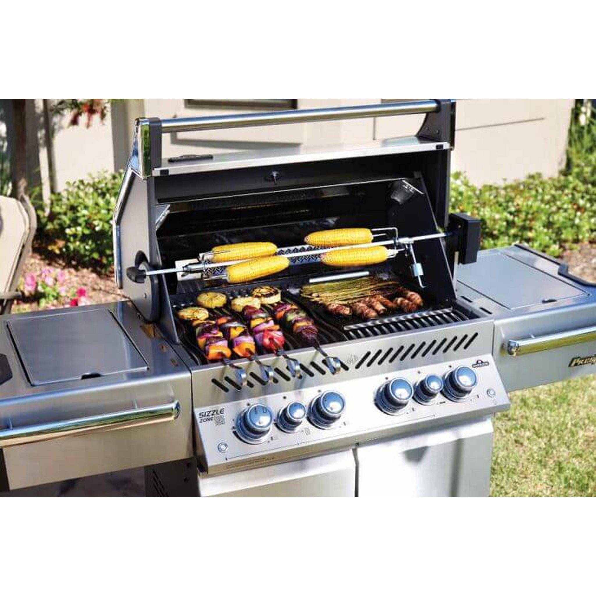 Napoleon Prestige PRO™ 500 Gas Grill with Infrared Rear and Side Burners, Stainless Steel