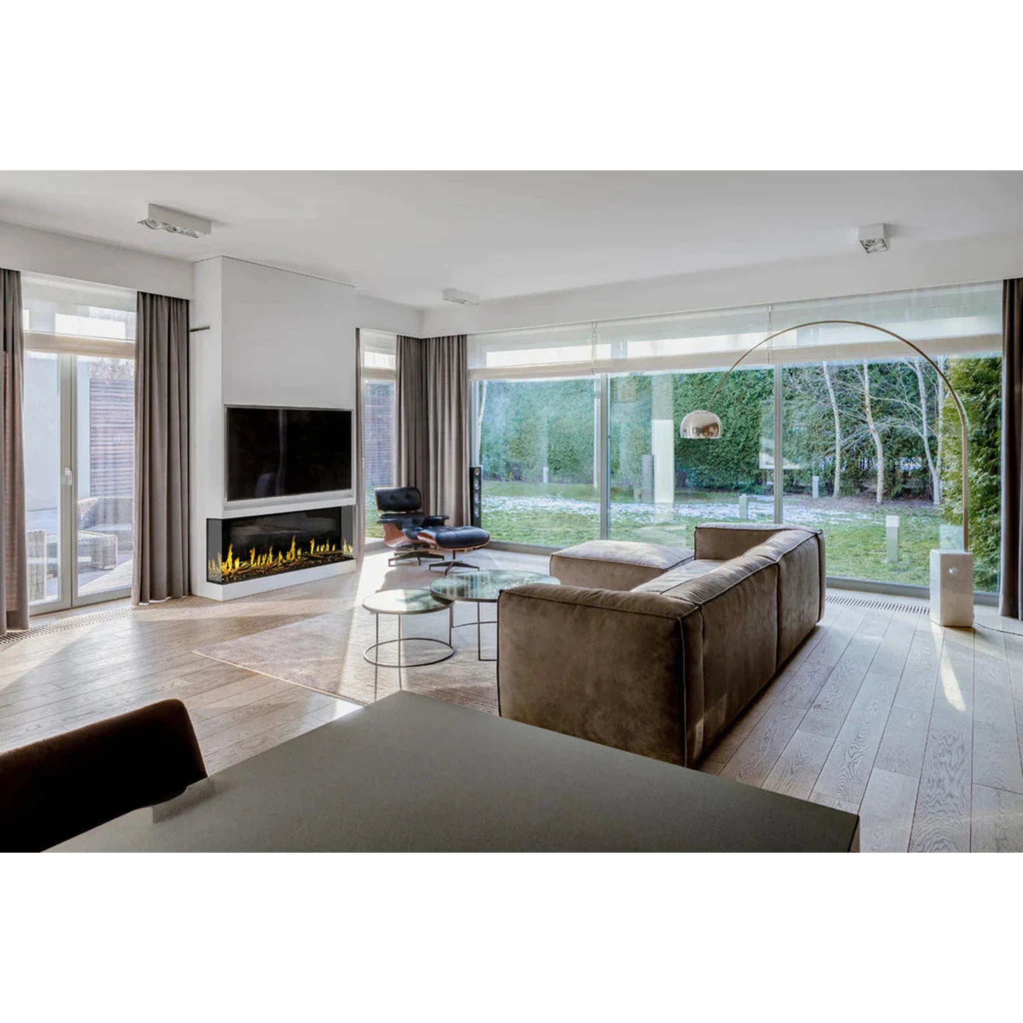 Modern Flames Orion Multi Heliovision Virtual Linear Built-In Electric Fireplace, 9" Deep - 18", 52", 60", 76", 100", 120"