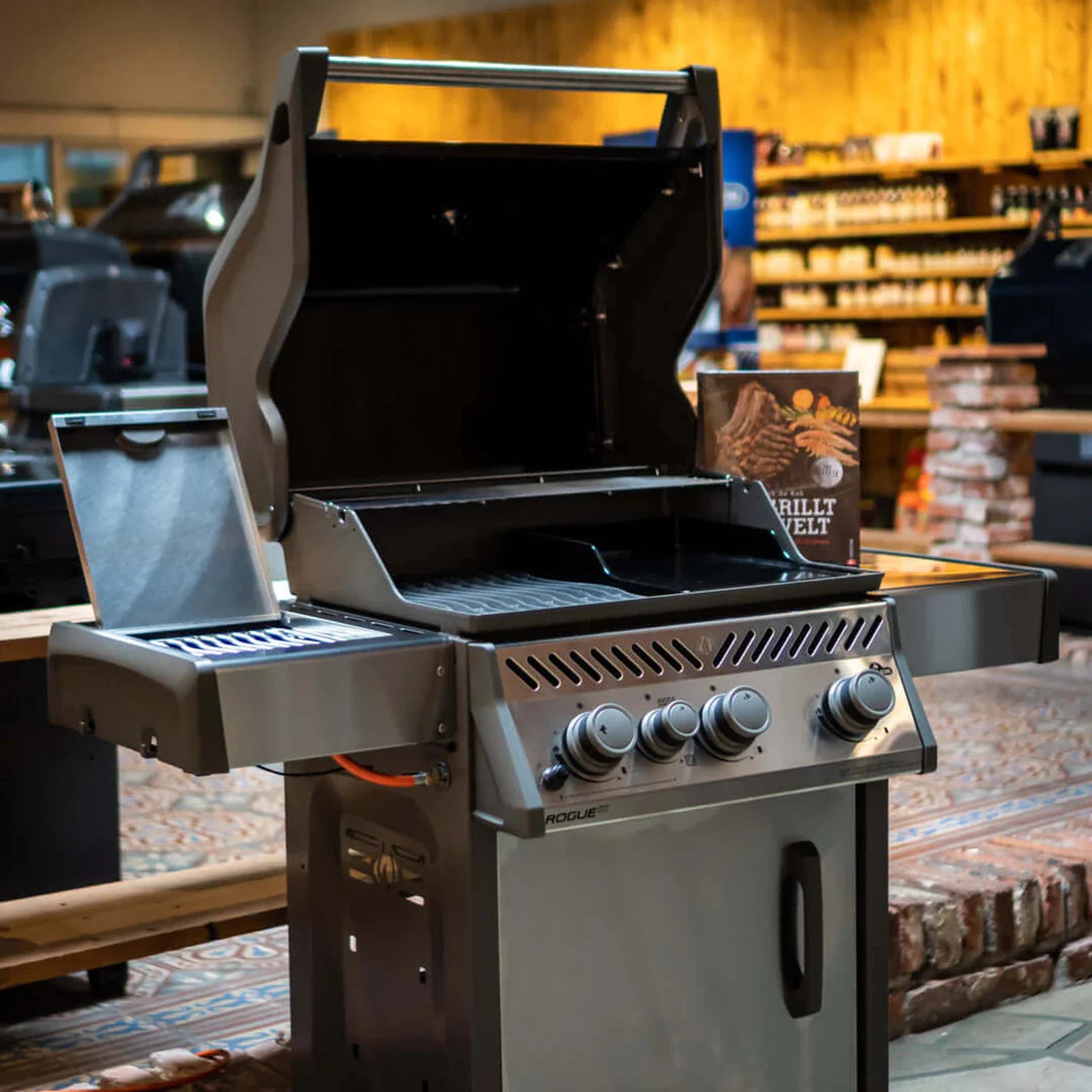 Napoleon Rogue XT 425 SIB Freestanding Gas Grill with Infrared Side Burner