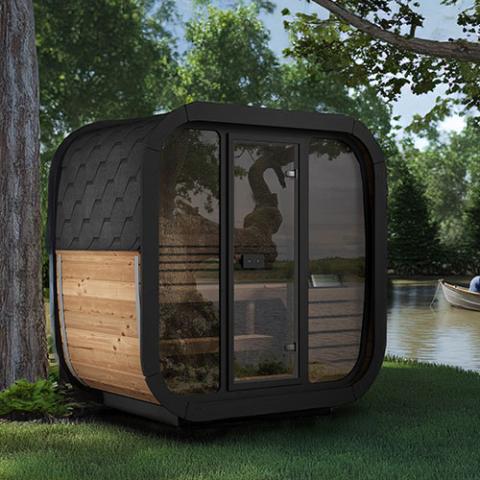 SaunaLife 3-Person Cube-Series Outdoor Home Sauna Kit CL4G