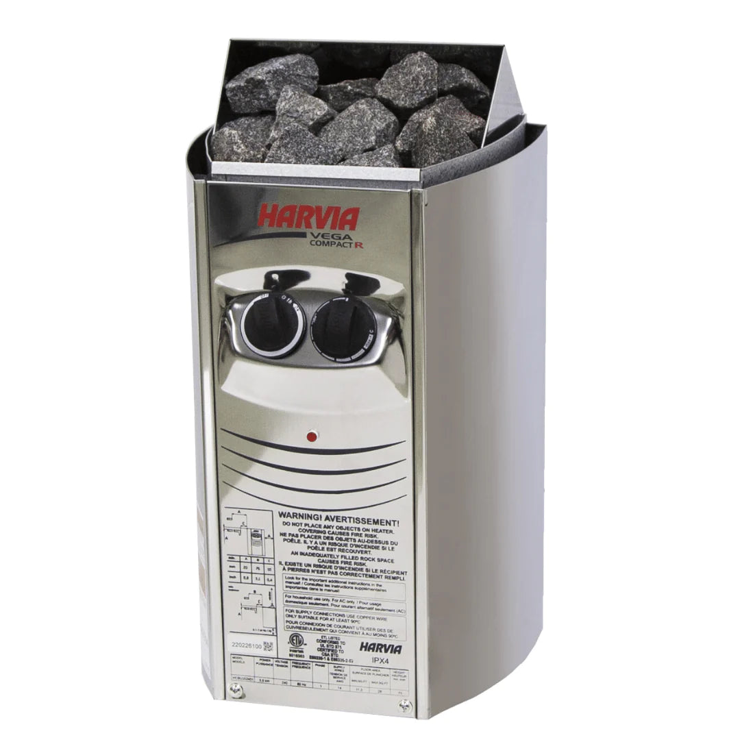 Harvia Vega Compact 120V/240V Electric Sauna Heater - 1.9/3.5kW