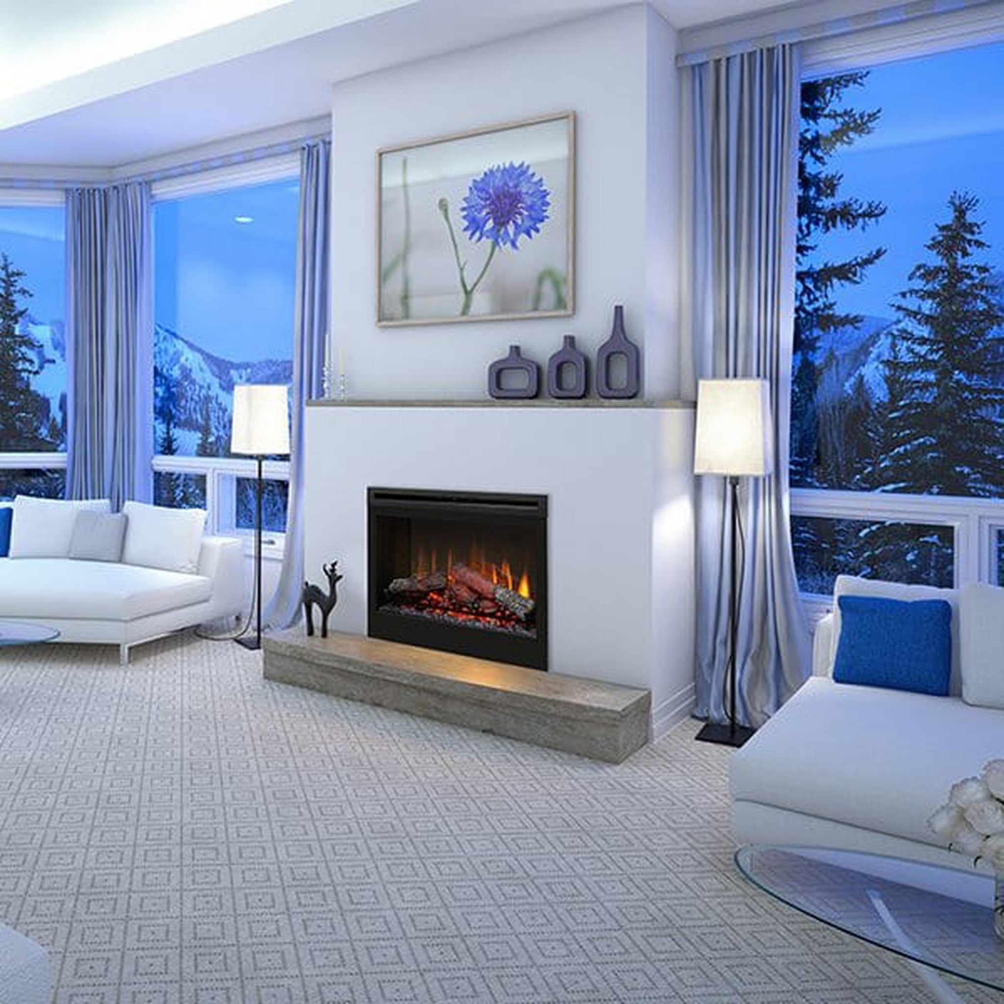 Dimplex - 33" Plug-in Electric Box with Logs