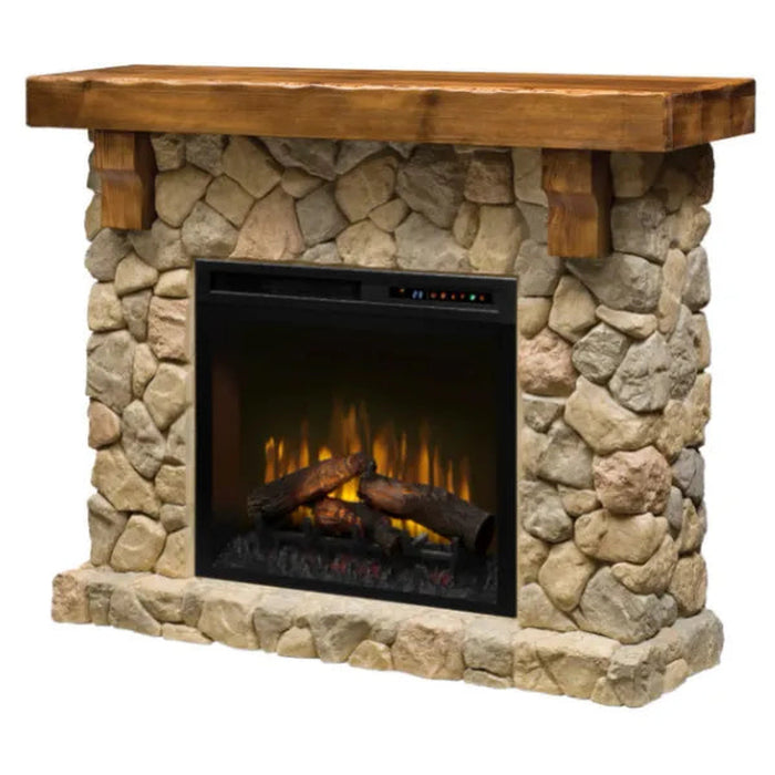 Dimplex Fieldstone Look 55" Mantel with 28" Electric Firebox