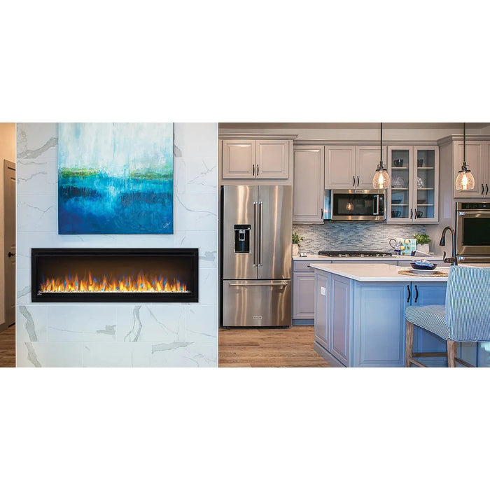 Napoleon 50 Inch Alluravision Slimline Series Wall Hanging Electric Fireplace