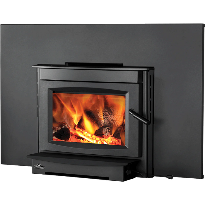 Napoleon Medium Cast-Iron Wood-Burning Charcoal Finish Fireplace Insert