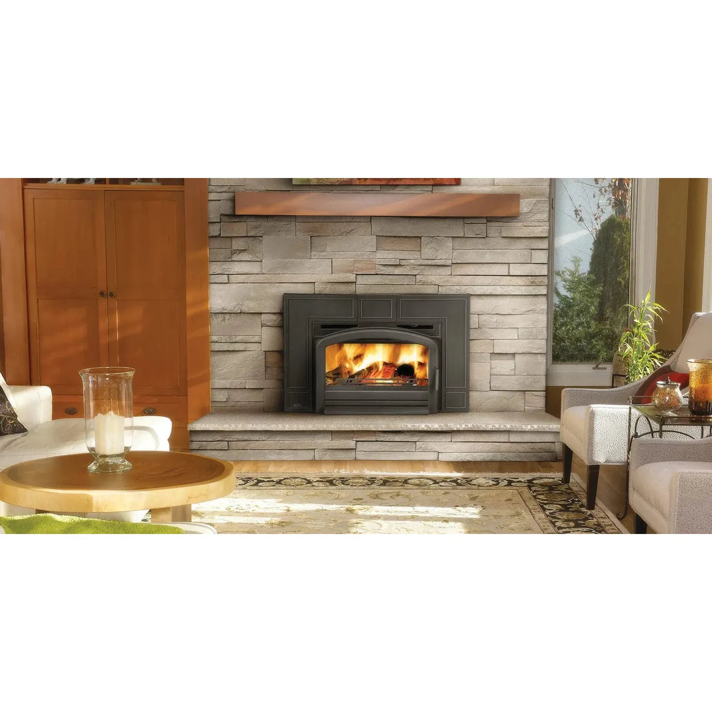 Napoleon Oakdaleβ’ Series EPI3T Wood Fireplace Insert Black