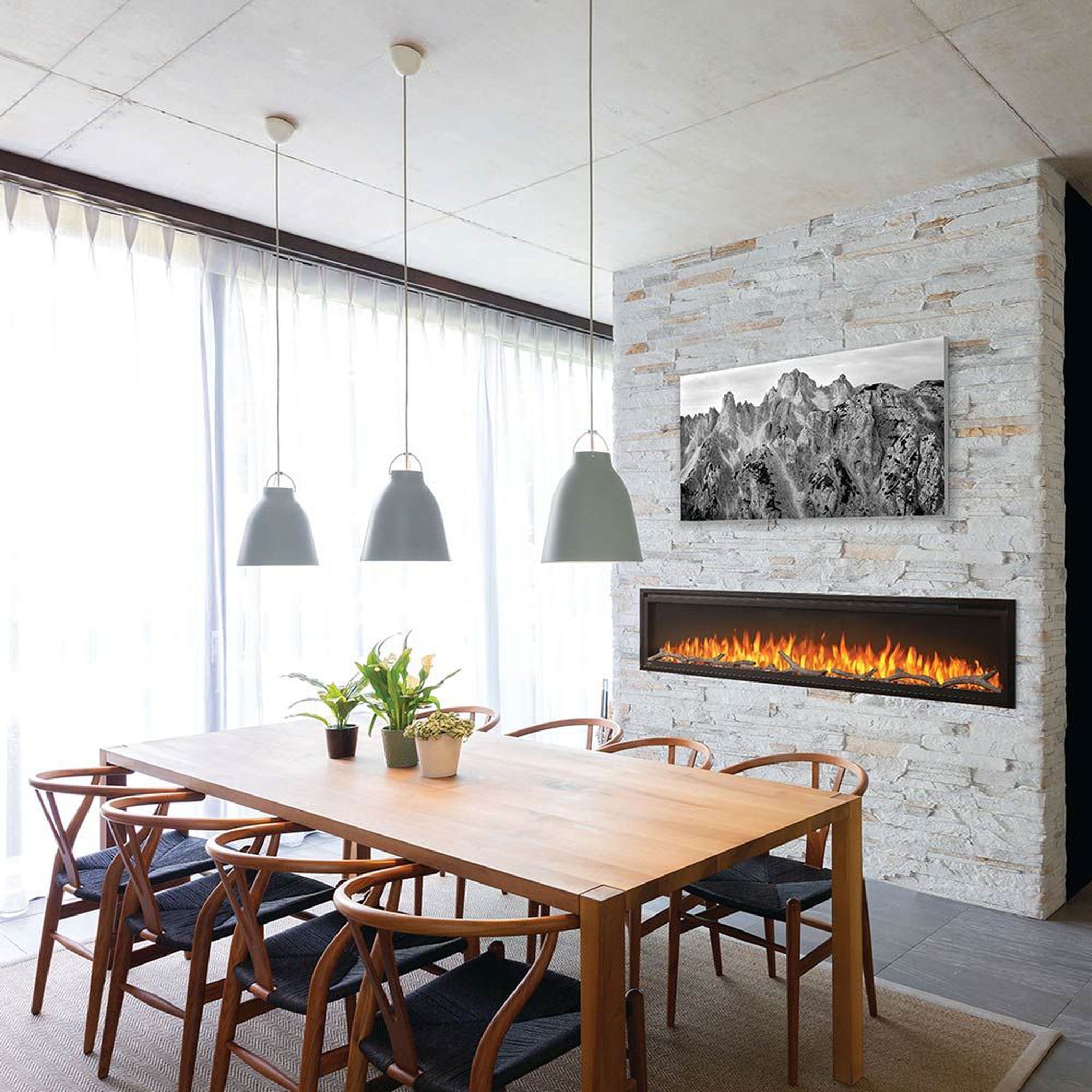 Napoleon 72 Inch Entice Electric Linear Fireplace