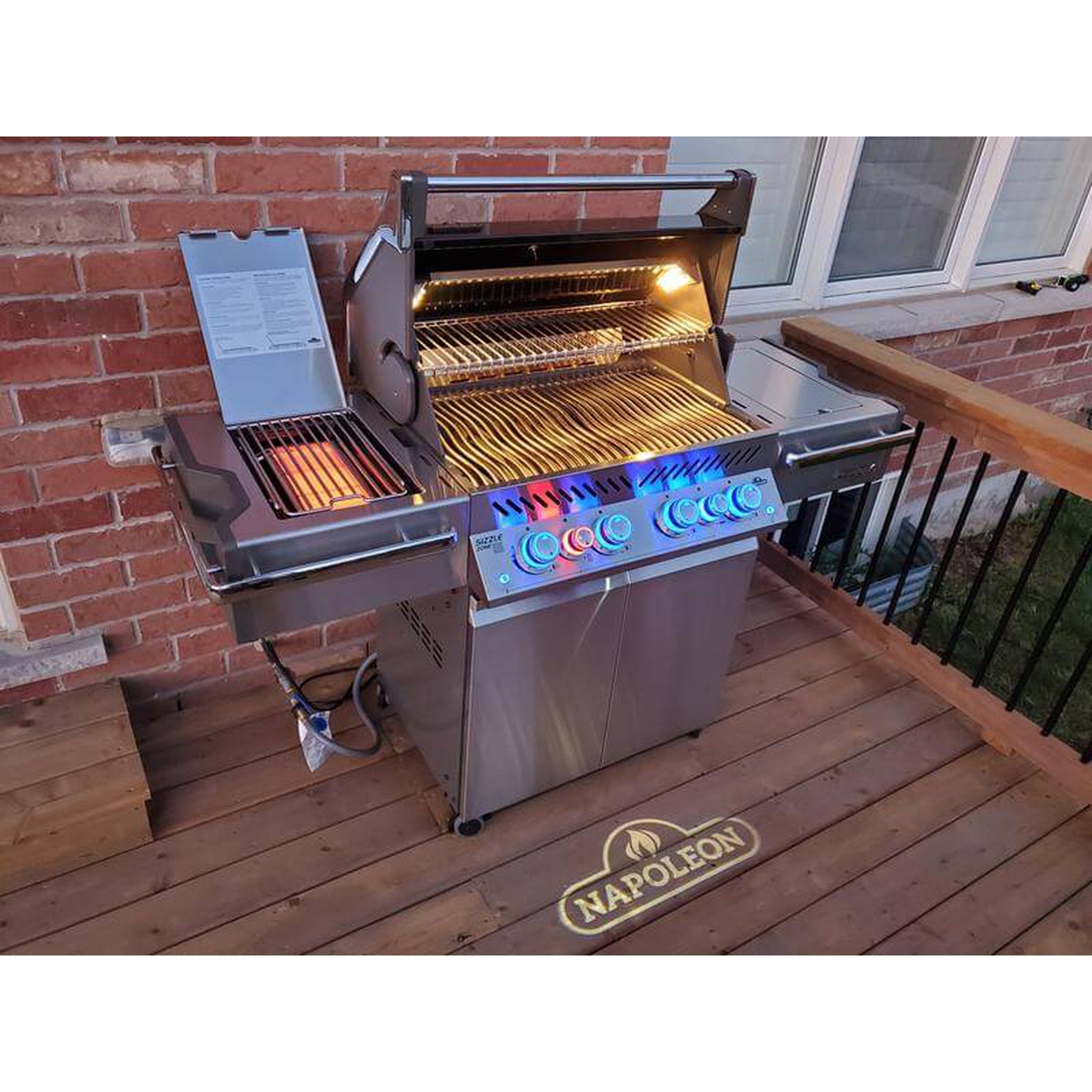 Napoleon Prestige PRO™ 500 Gas Grill with Infrared Rear and Side Burners, Stainless Steel