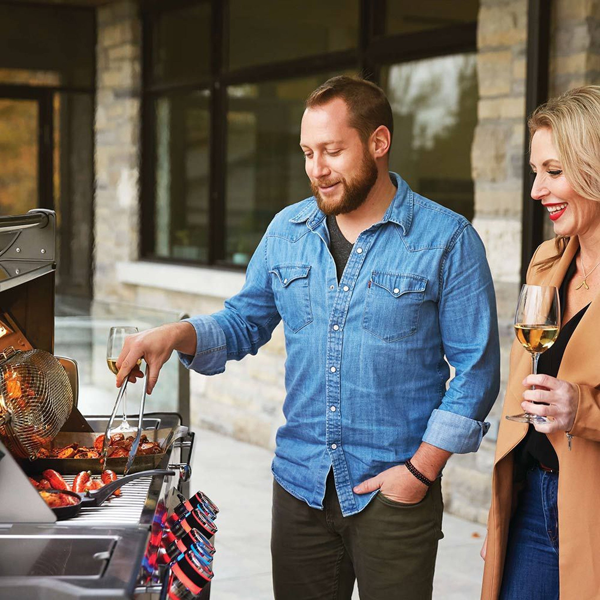 Napoleon Prestige PRO™ 500 Gas Grill with Infrared Rear and Side Burners, Stainless Steel