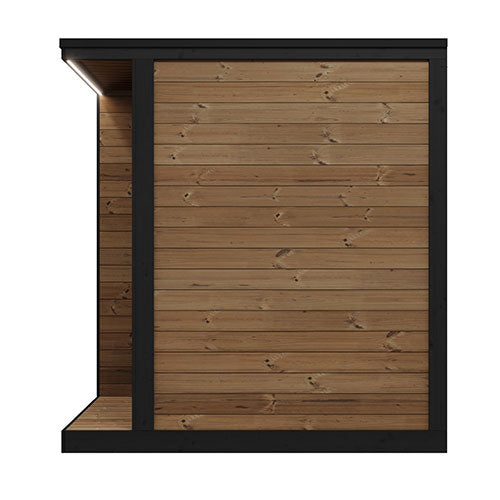 SaunaLife GL4 Outdoor Sauna Kit Garden Luxury-Series Outdoor DIY Sauna Kit, Thermo-Spruce, up to 4 Persons