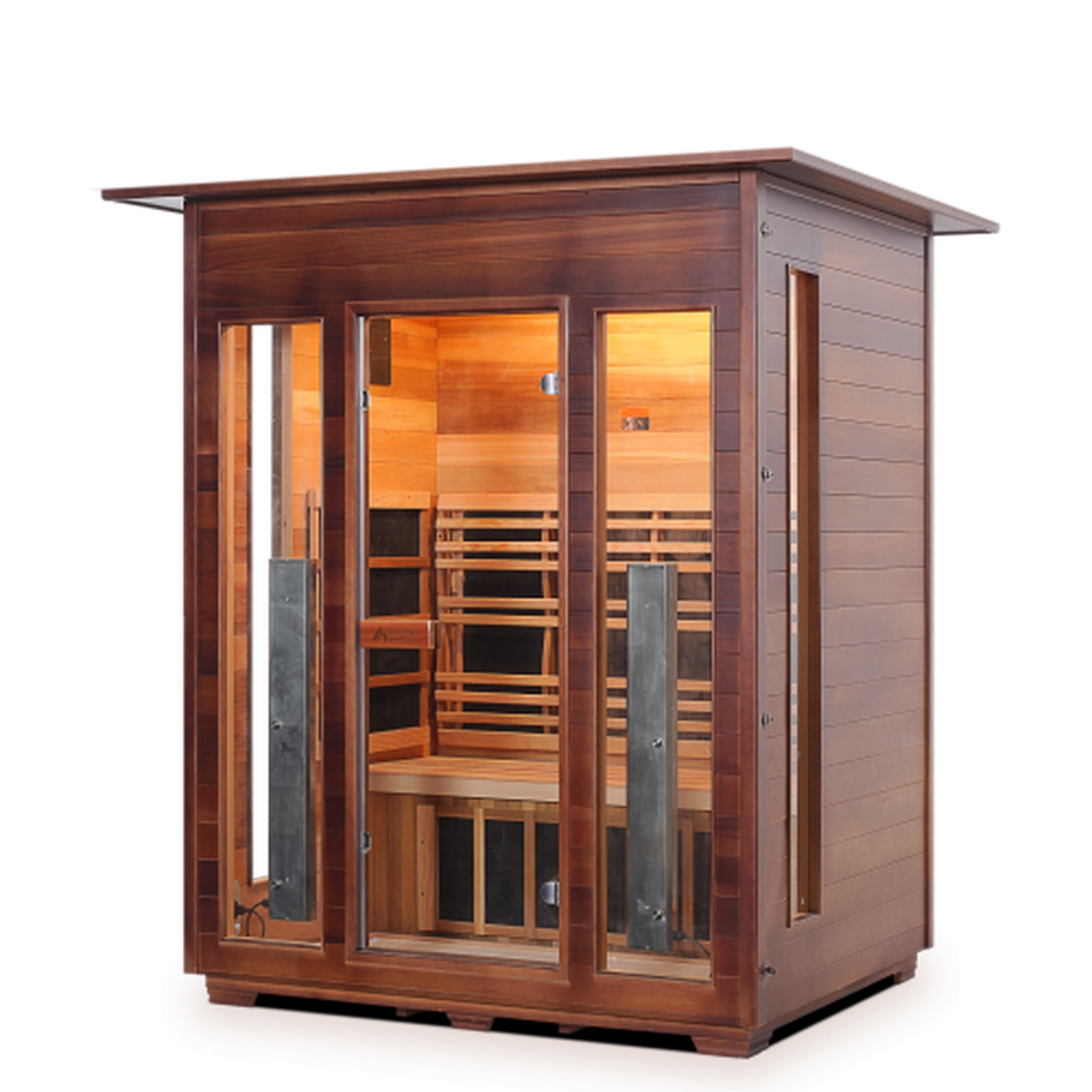 Enlighten Rustic Full Spectrum Infrared Sauna - 3 Person Sauna