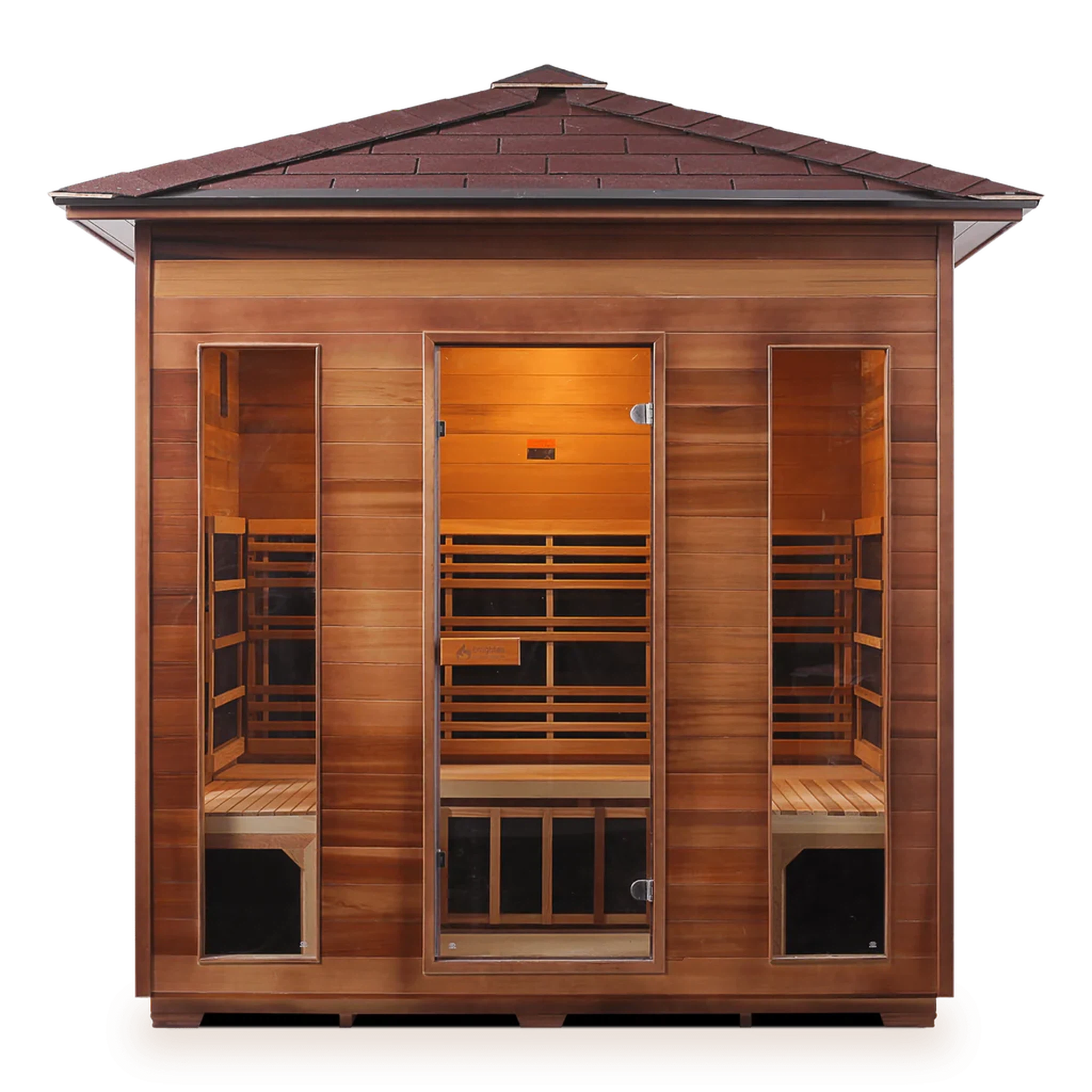 Enlighten Full Spectrum Infrared RUSTIC Sauna - 5 Person Sauna