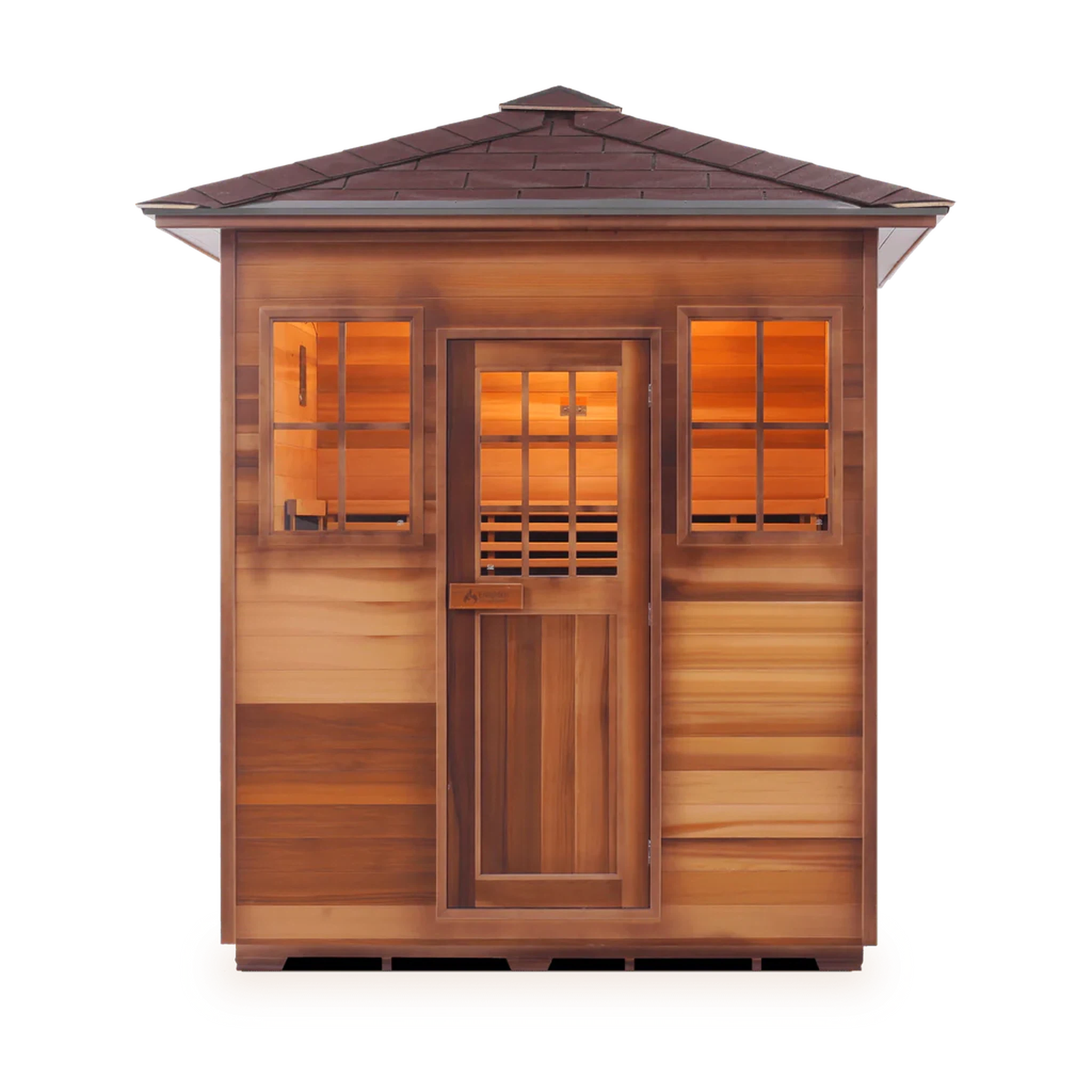 Enlighten Infrared/Traditional SAPPHIRE Sauna - 4 Person Sauna