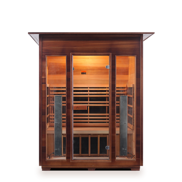 Enlighten Rustic Full Spectrum Infrared Sauna - 3 Person Sauna