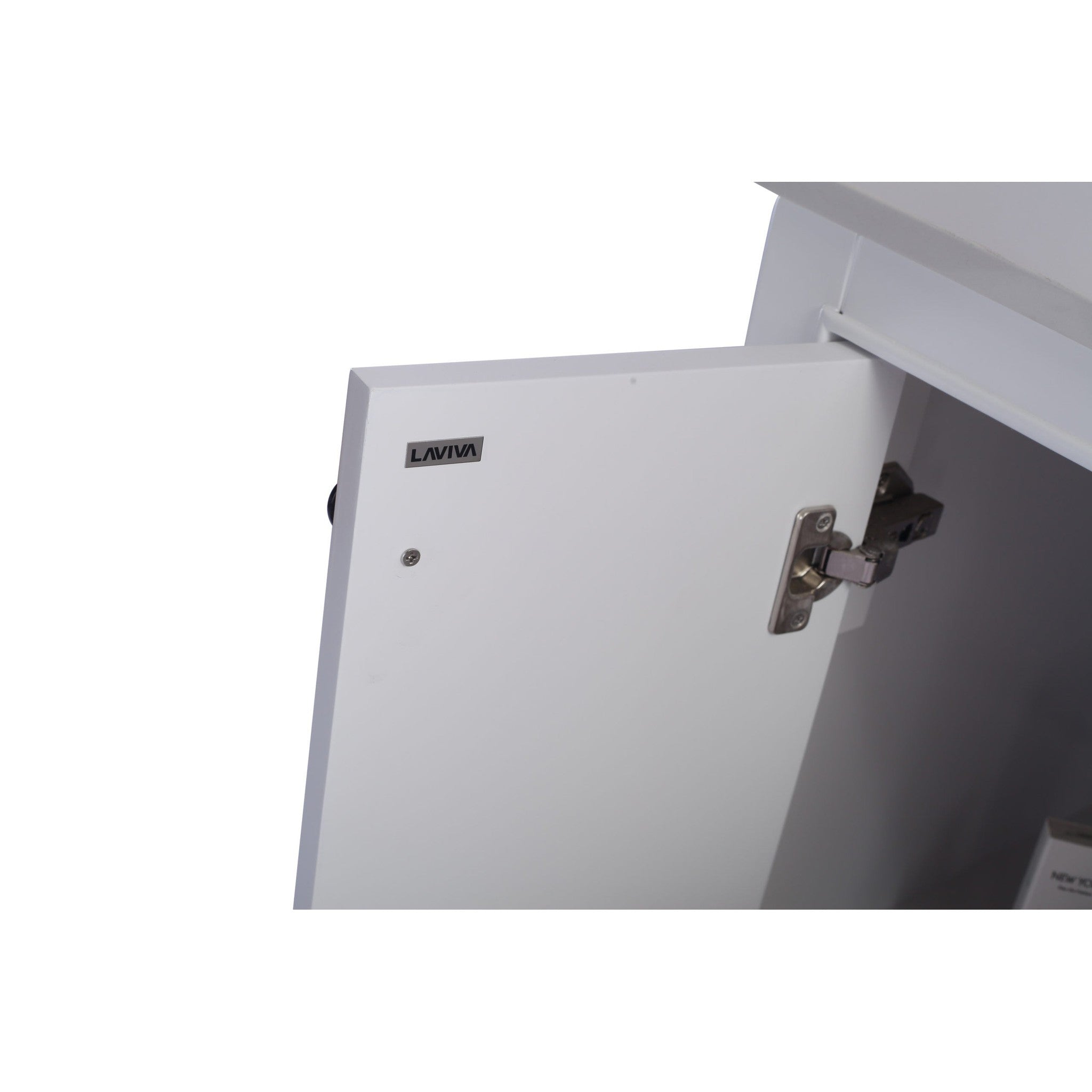 Odyssey 24" White Bathroom Vanity with Black Wood Marble Countertop