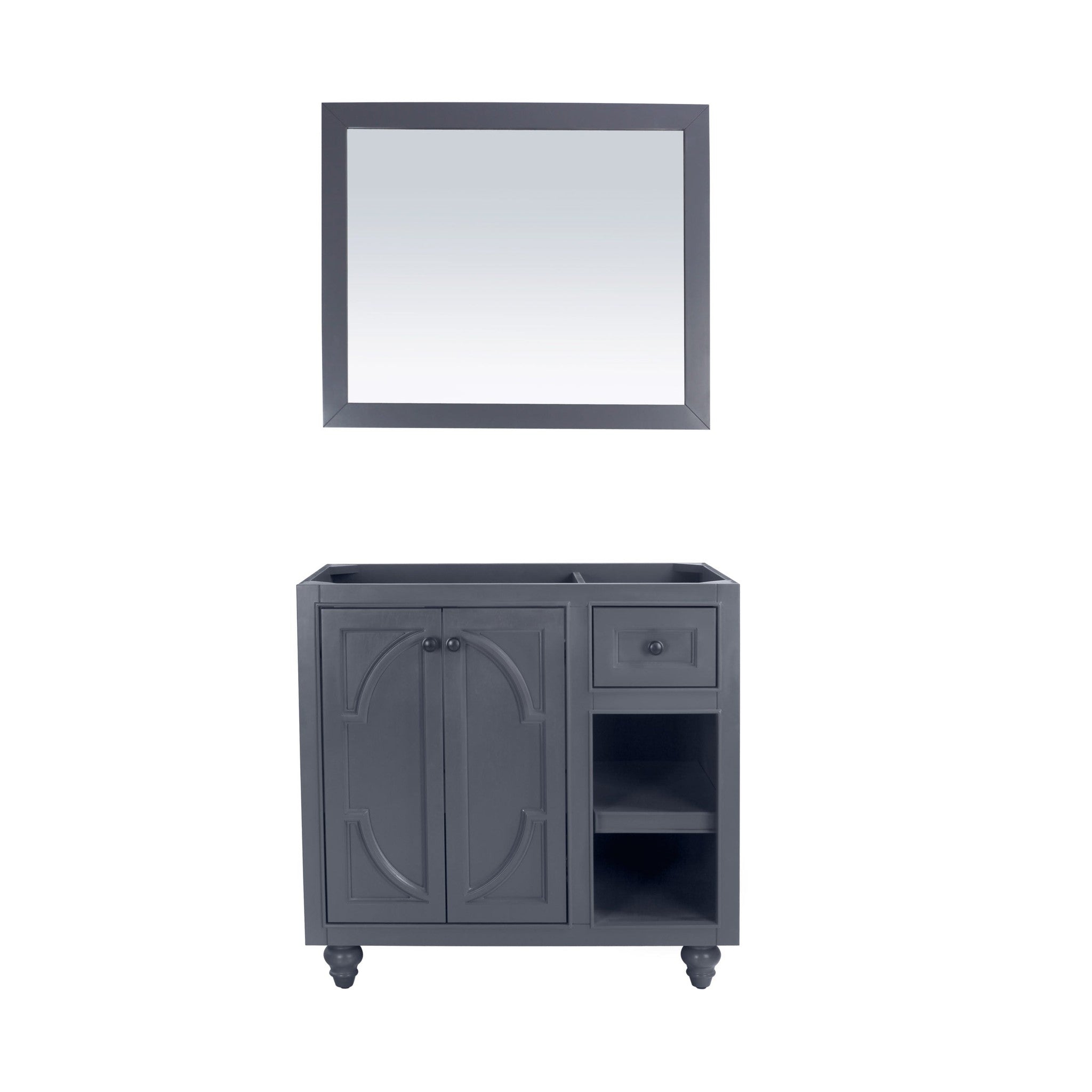 Odyssey 36" Maple Grey Bathroom Vanity Cabinet
