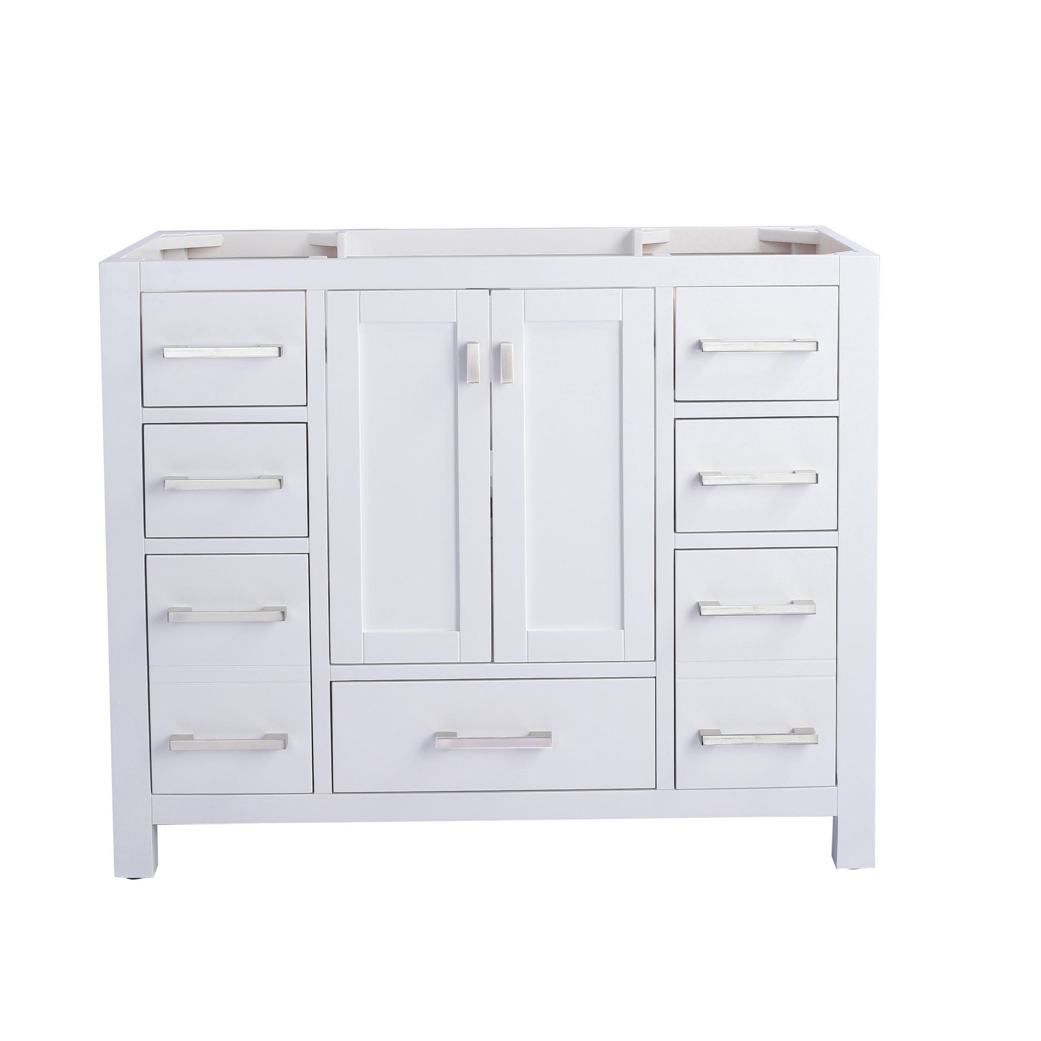 Wilson 42" White Bathroom Vanity Cabinet