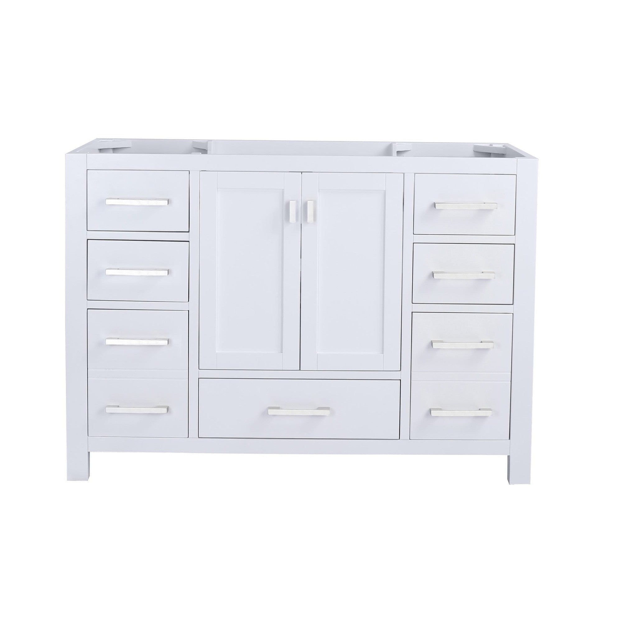 Wilson 48" White Bathroom Vanity Cabinet