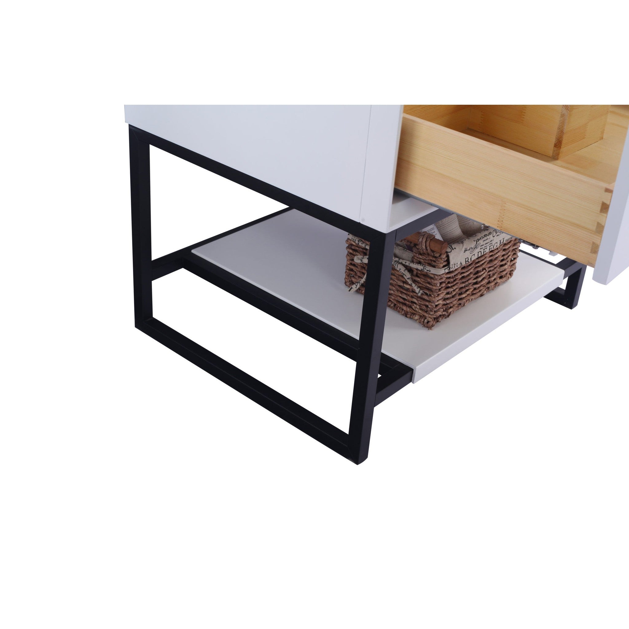 Alto 30" White Bathroom Vanity with Matte White VIVA Stone Solid Surface Countertop