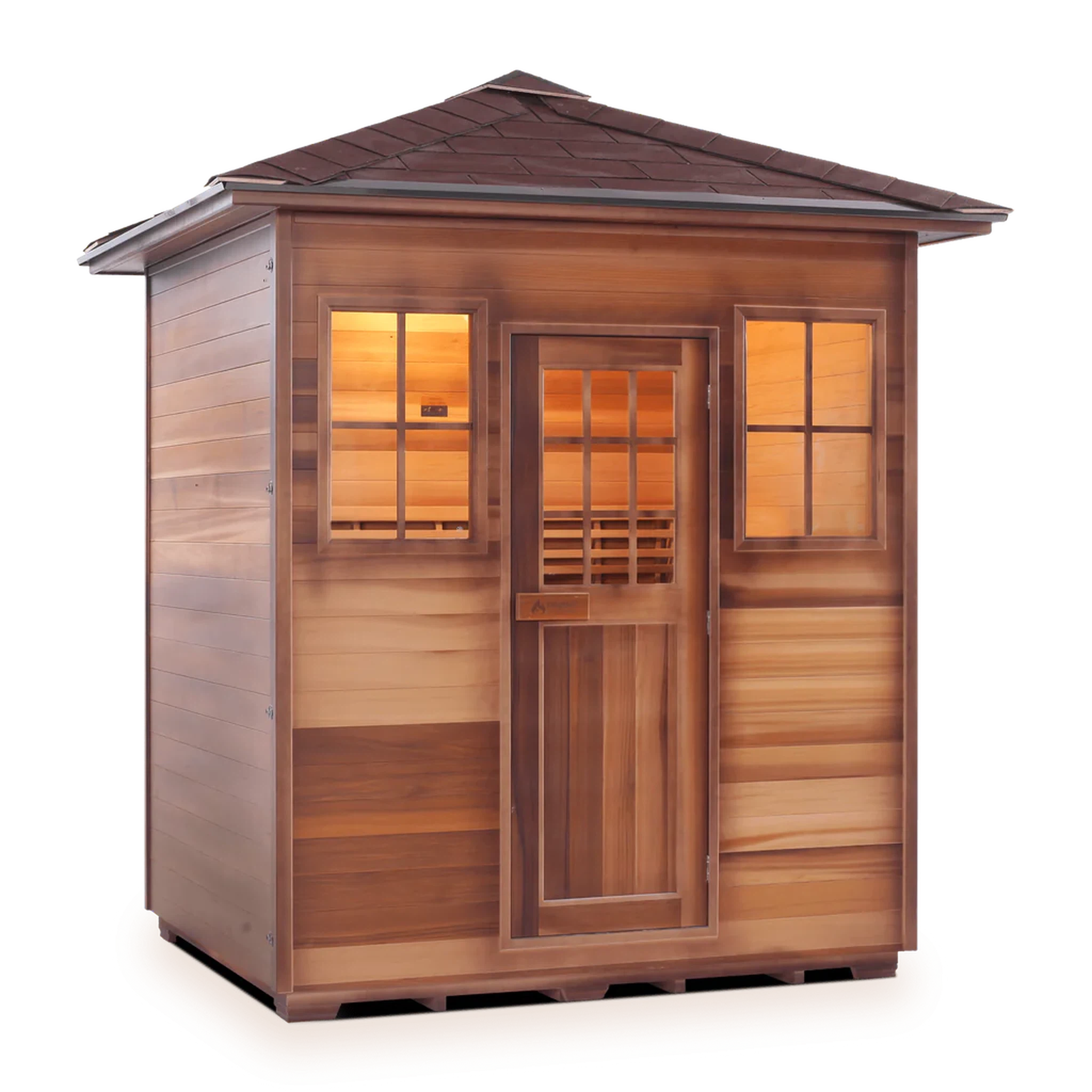 Enlighten Dry Traditional Sauna MoonLight - 4 Person Sauna