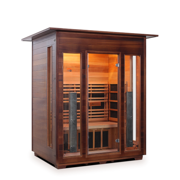 Enlighten Sauna Diamond Infrared/Traditional Sauna - 3 Person Sauna