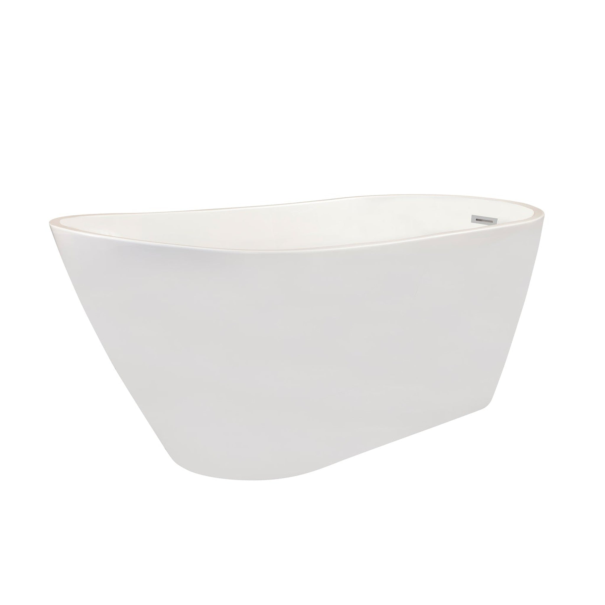 Shaia 67" x 32" Freestanding Soaking Acrylic Bathtub