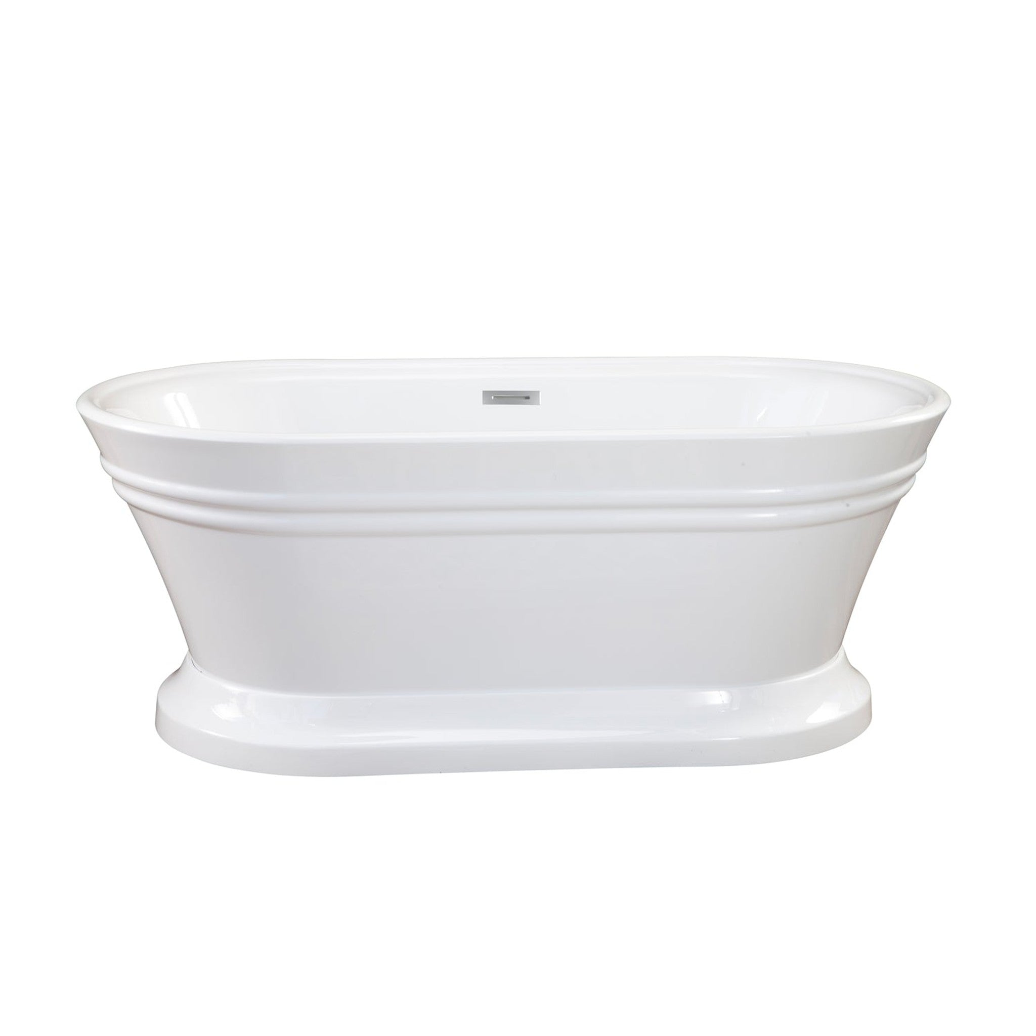 Solace 67" x 31" Freestanding Soaking Acrylic Bathtub