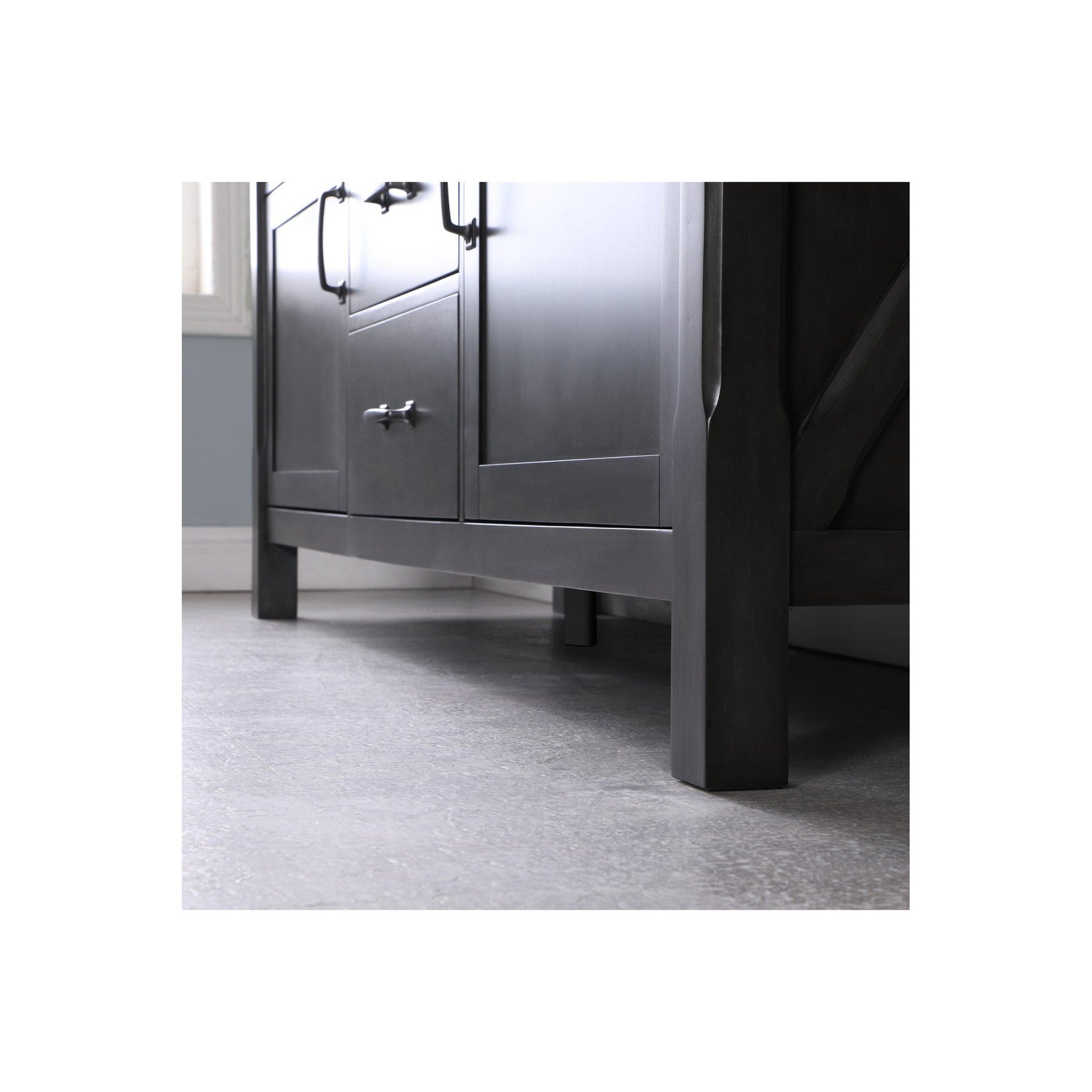 Maribella 72" Double Bathroom Vanity Set in Rust Black and Carrara White Marble Countertop with Mirror