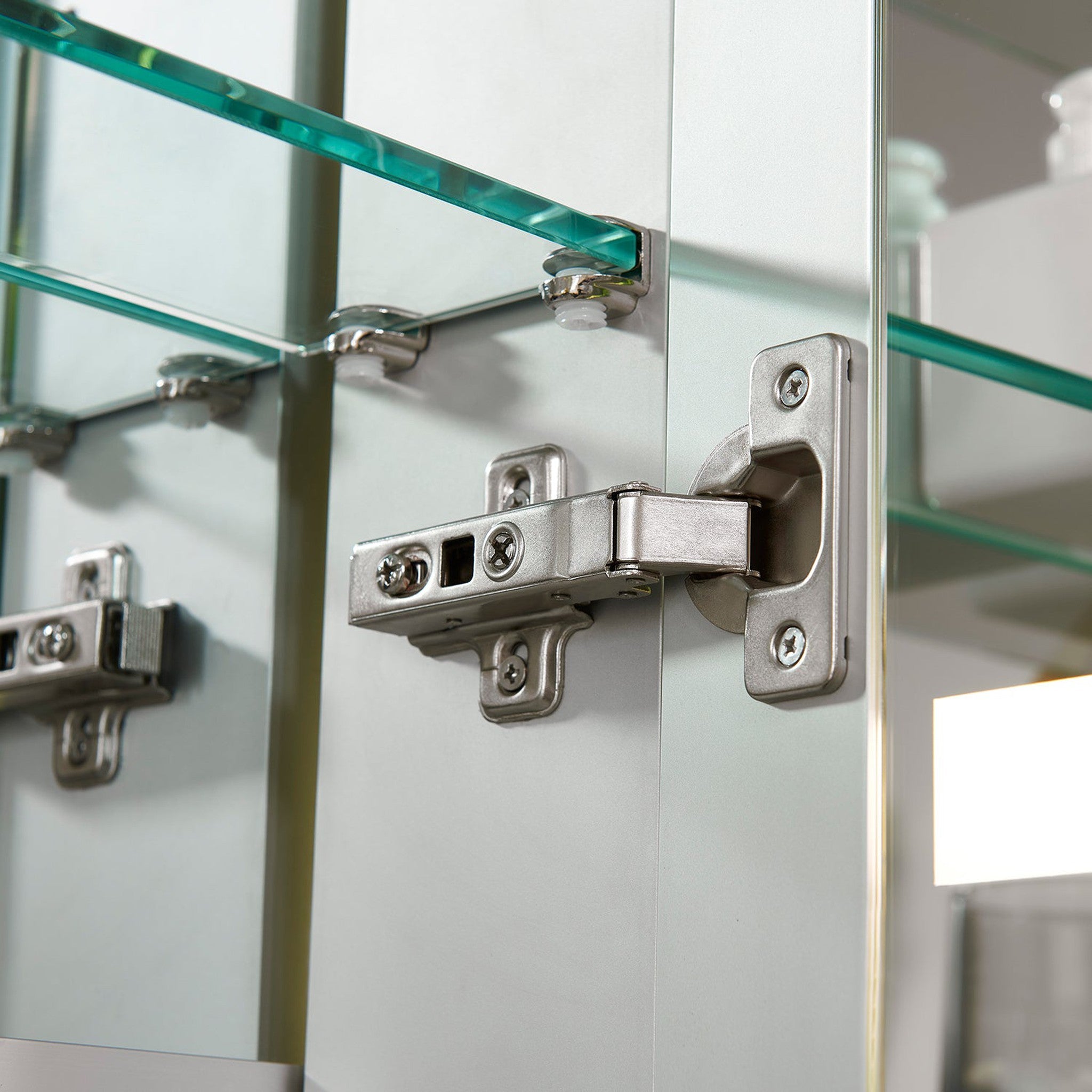 Carsoli Rectangle 36" Frameless Surface-Mount/Recessed LED Lighted Bathroom Medicine Cabinet