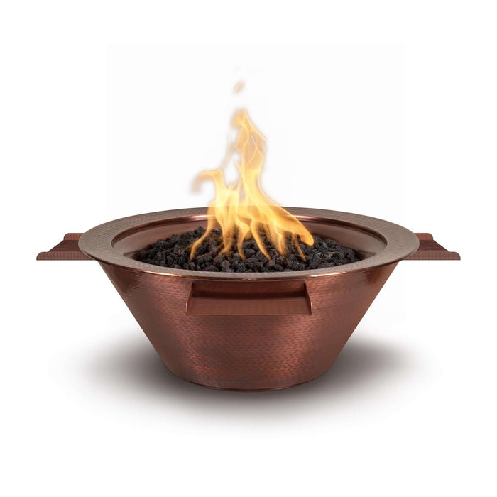 Cazo Hammered Copper 4-Way Water & Fire Bowl