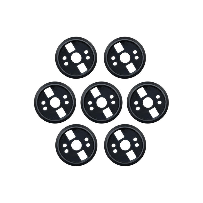36" Range Bezel Set Black (Knobs Sold Separately)