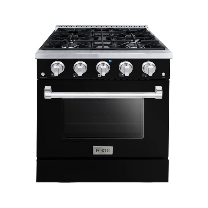 30 Inch Gas Freestanding Range in Black