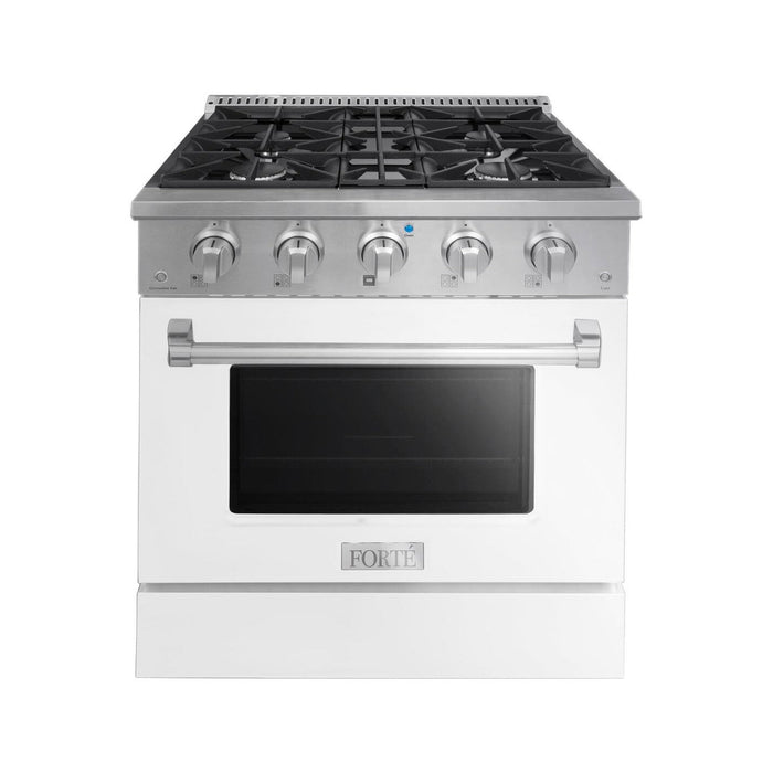 30 Inch Gas Freestanding Range in White