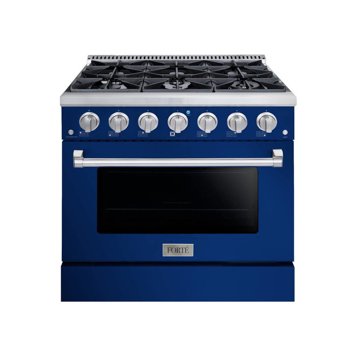 36 Inch Gas Freestanding Range in Royal Blue