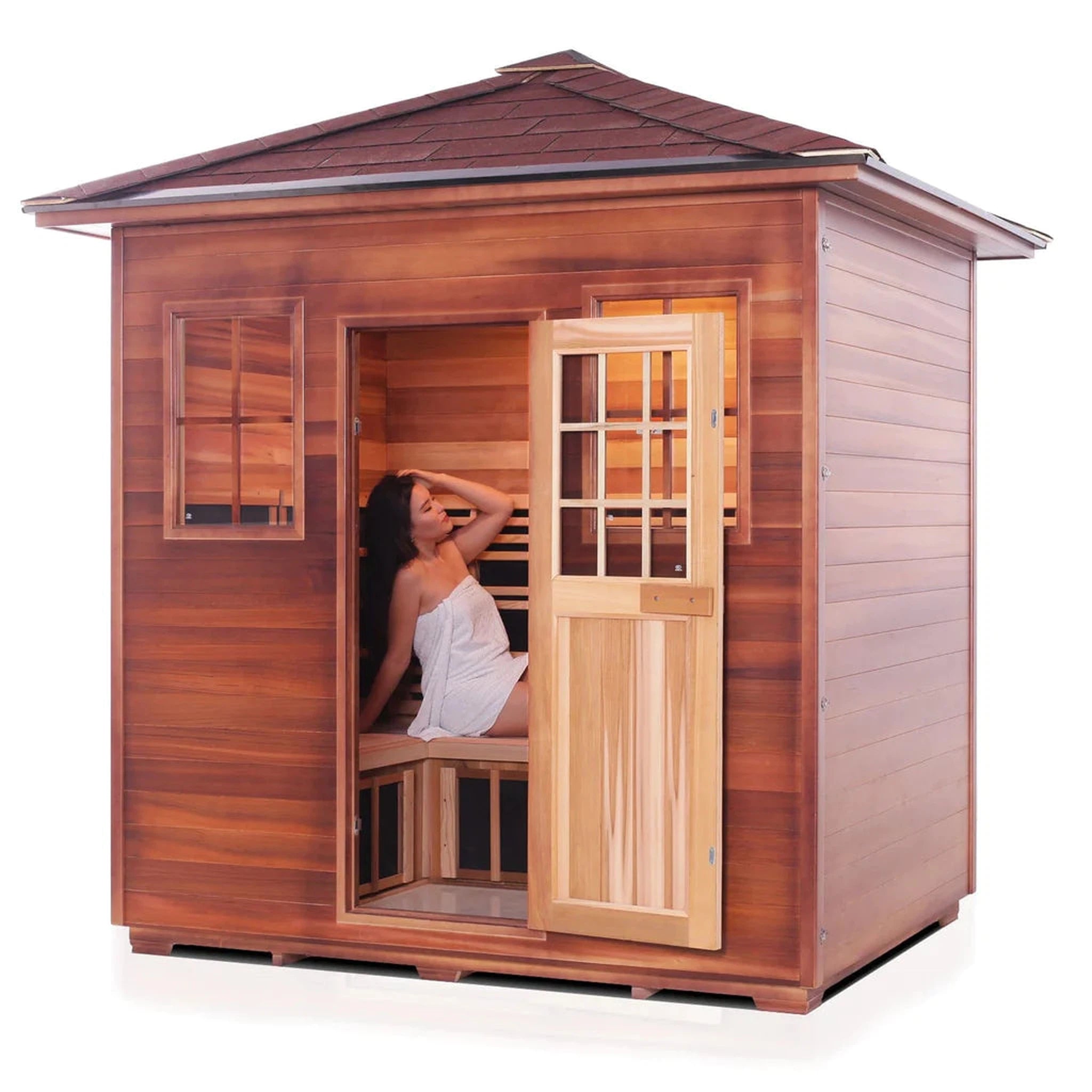 Enlighten Infrared/Traditional SAPPHIRE Sauna - 5 Person Sauna