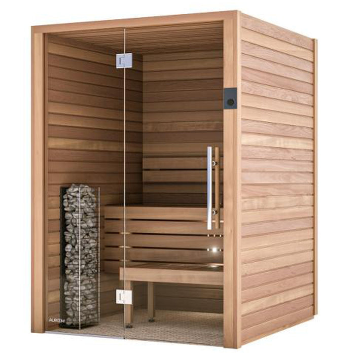 Auroom Cala 3-Person Aspen Traditional Glass Sauna
