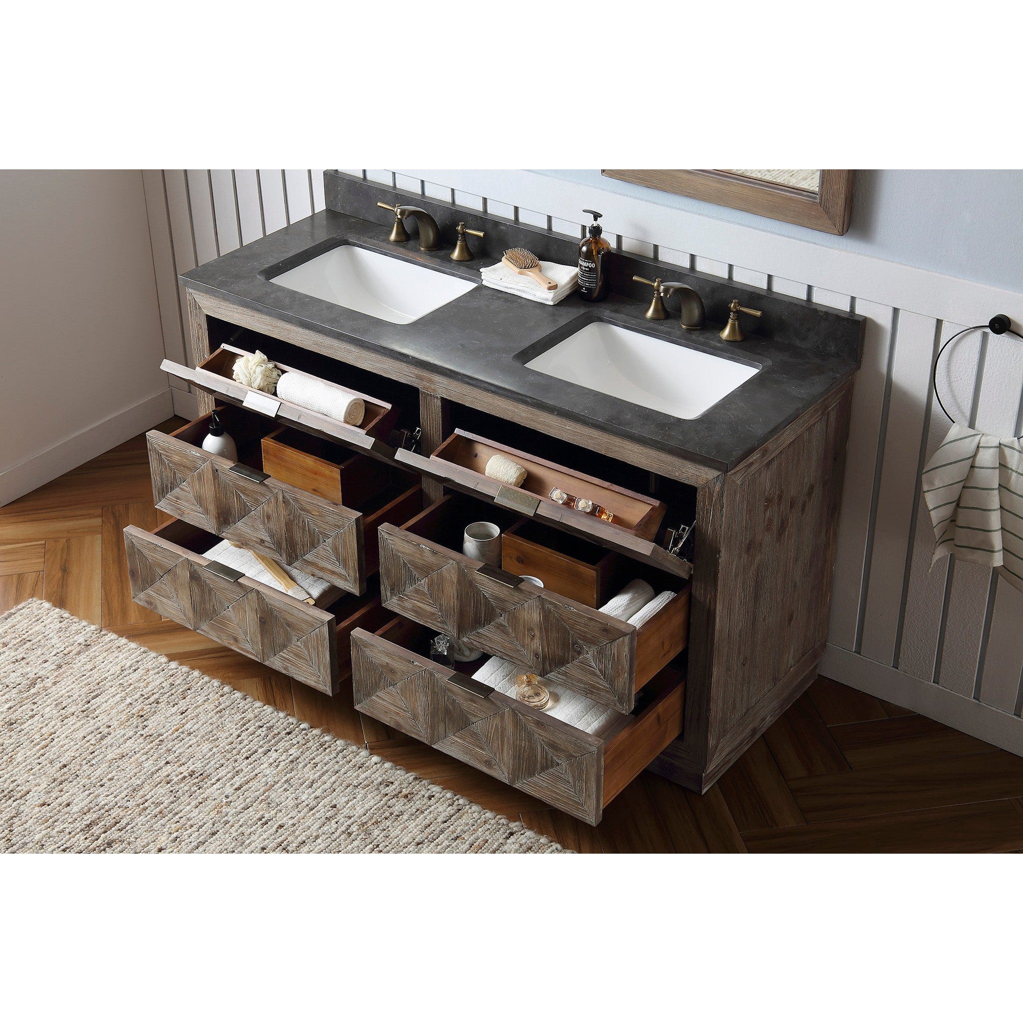 Legion Furniture 60" Wood Sink Vanity Match With Marble Wh 5160" Top -No Faucet